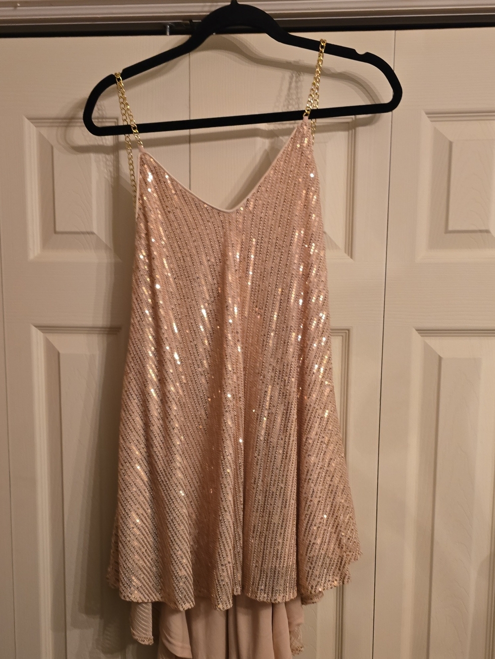Rose Gold Sequin Dress
